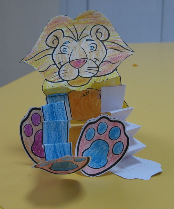 Веселый английский: изготовление бумажного львенка