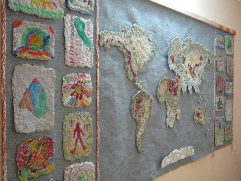 Бумажное вдохновение. Древняя карта Земли.